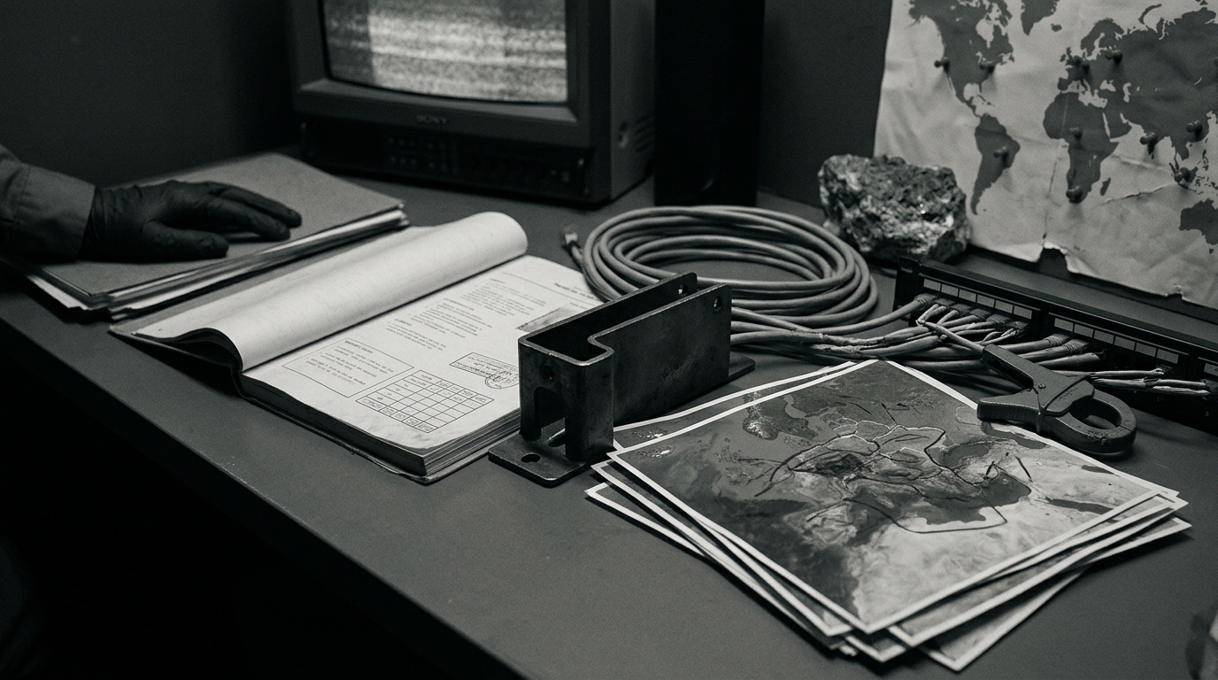 Austere editorial image representing the Pressure Systems edition “Digital Borders, Critical Chokepoints, and the Fog of War”.