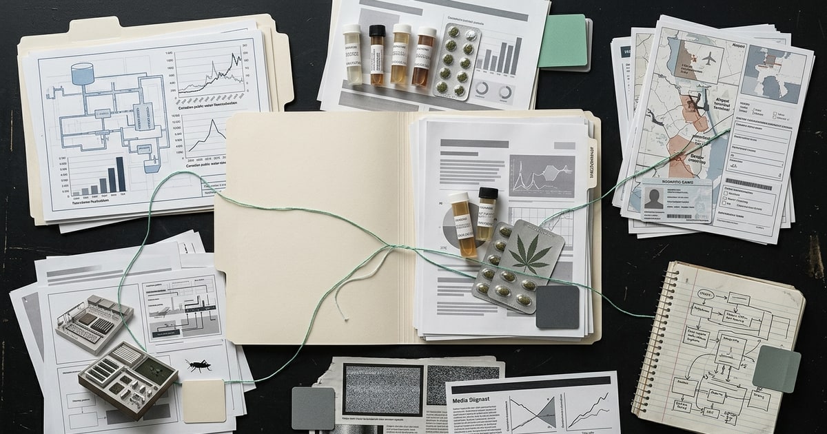 Austere editorial image representing the Pressure Systems edition “Financialized Water and Class-Bound Medicine Undermine Care Infrastructure”.
