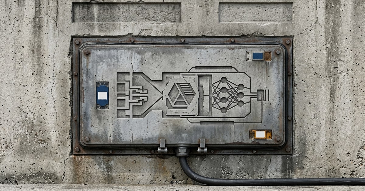 Austere editorial image representing the Pressure Systems edition “Care Robots, Synthetic Narratives, and Protocol Enclosure”.