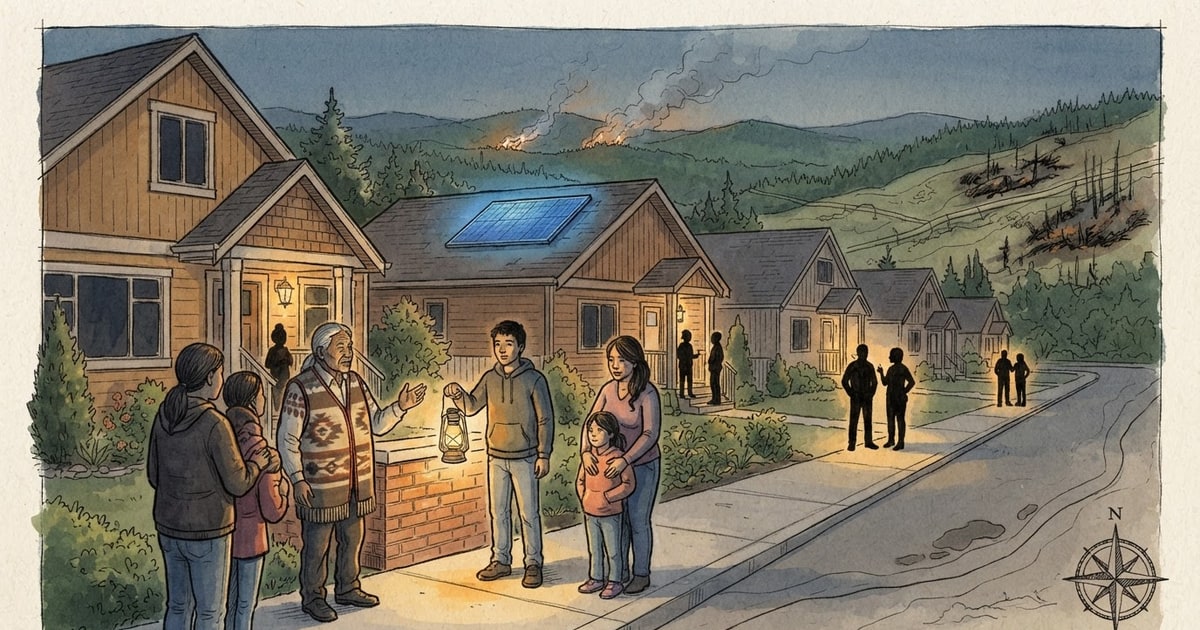 Austere editorial image representing the Pressure Systems edition “Carney-Smith Pipelines and Wildfire Corridors Pressure Canadian Sovereignty”.