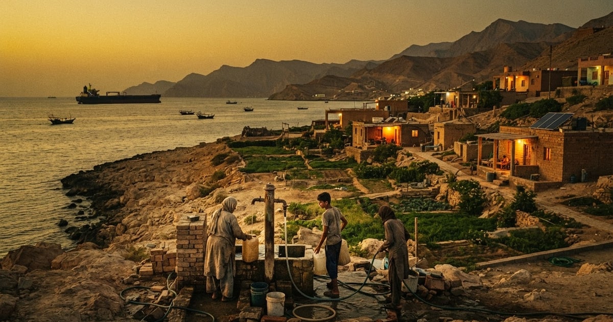 Austere editorial image representing the Pressure Systems edition “Strait of Hormuz Blockades and Water Grid Vulnerabilities”.