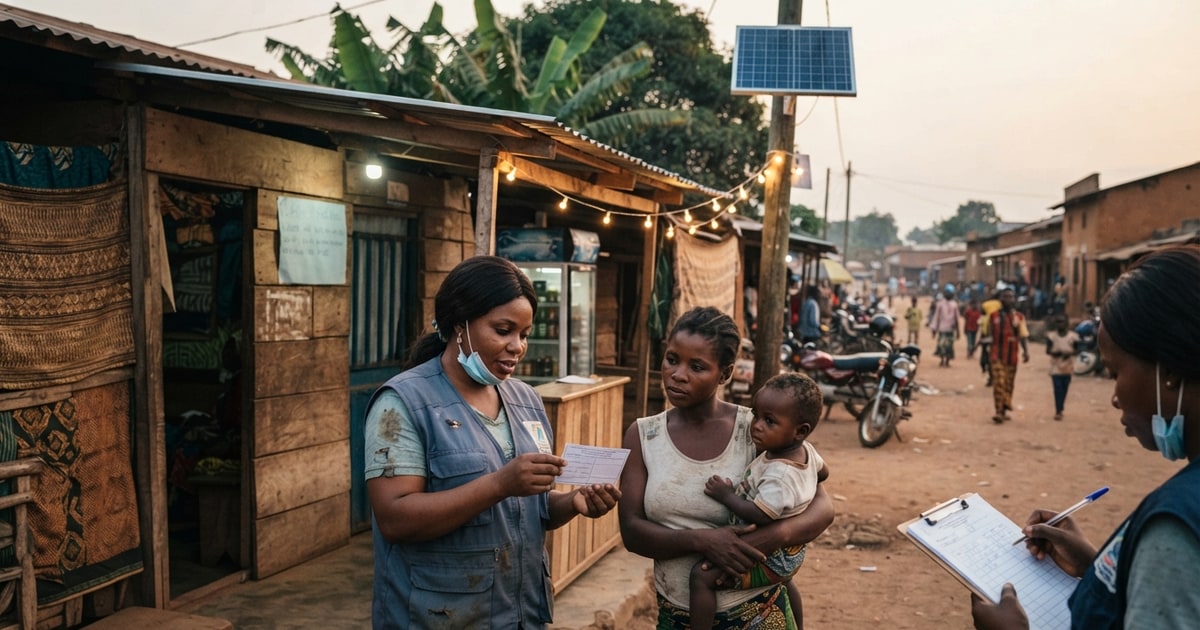 Austere editorial image representing the Pressure Systems edition “Congo Ebola Surge Collides With Domestic Measles Spikes”.