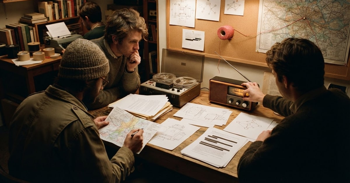 Austere editorial image representing the Pressure Systems edition “Russian Sabotage Campaigns Meet Pentagon Fridge Hacks and Disinformation”.